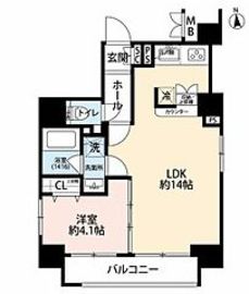 プレール・ドゥーク浅草3 10階 間取り図