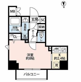 プレール・ドゥーク浅草3 2階 間取り図