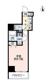 プレール・ドゥーク浅草3 4階 間取り図