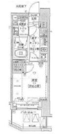 パークリュクス門前仲町mono 4階 間取り図