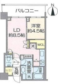 グローバルフロントタワー 16階 間取り図