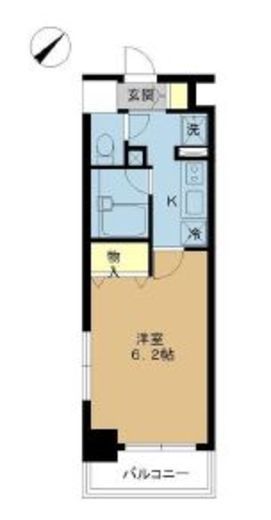 プロシード都立大学 501 間取り図