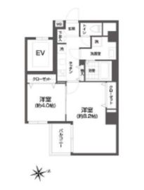 エルスタンザ浅草 204 間取り図