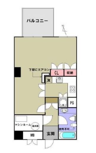 ペアシティルネッサンス 11階 間取り図