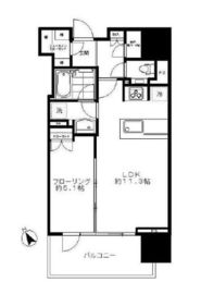 グランドヒルズ恵比寿 13階 間取り図