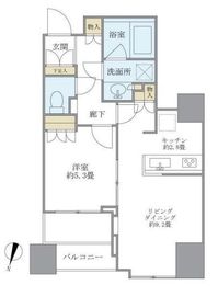 大崎ウエストシティタワーズ ウエスト 6階 間取り図