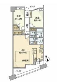 ライオンズスクエア小石川後楽園 3階 間取り図