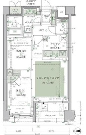 プレミアスイート外苑の杜 4階 間取り図