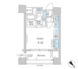 パークアクシス茅場町 704 間取り図