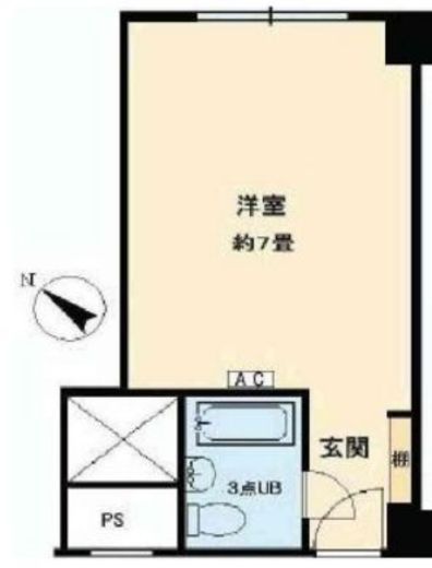 赤坂レジデンシャルホテル 3階 間取り図