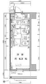 プレール・ドゥーク浅草4 203 間取り図