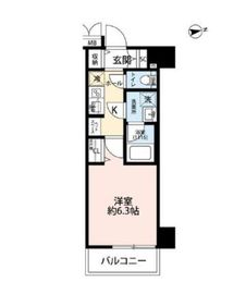 プレール・ドゥーク浅草4 503 間取り図