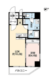 プレール・ドゥーク浅草4 901 間取り図