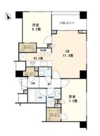 ブランズ市谷仲之町 2階 間取り図