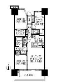 シティテラス東陽町 10階 間取り図