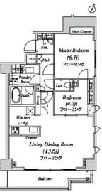 グレイスコート目黒 4階 間取り図