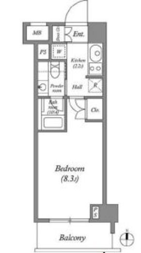 アビタシオン神楽坂 302 間取り図