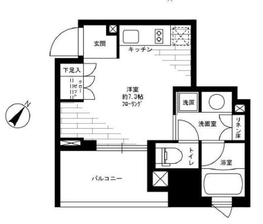 パークリュクス御茶ノ水 2階 間取り図