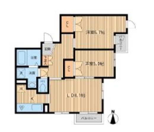 元麻布フォレストプラザ2 102 間取り図