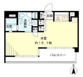 ベルメゾン芝 1202 間取り図