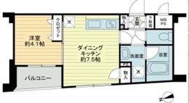 アビテ市ヶ谷仲之町 4階 間取り図