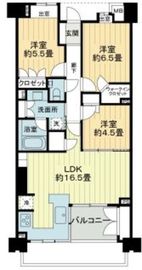 ライオンズ外苑の杜 3階 間取り図