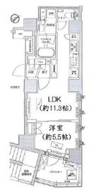 オープンレジデンシア築地 4階 間取り図