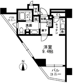 レジディア中落合 A508 間取り図