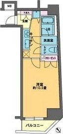 カスタリア東日本橋2 405 間取り図