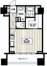 シティタワー高輪 6階 間取り図