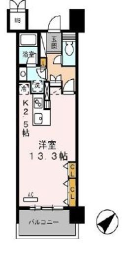 ロイヤルパークス豊洲 724 間取り図