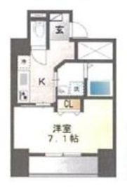 クレストコート神楽坂 902 間取り図