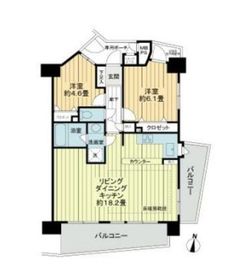 ライオンズステージ麻布 11階 間取り図