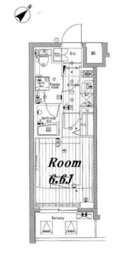 メイクスデザイン池袋 1402 間取り図