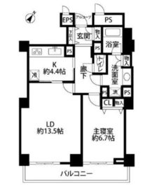 プラティーヌ田町 182 間取り図