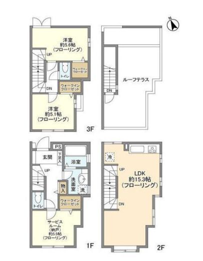 セボン恵比寿 1階 間取り図