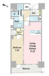 ダイヤモンドプラネット人形町 701 間取り図