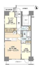 オープンレジデンシア麻布六本木 7階 間取り図