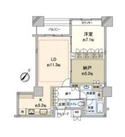 オリゾンマーレ 15階 間取り図