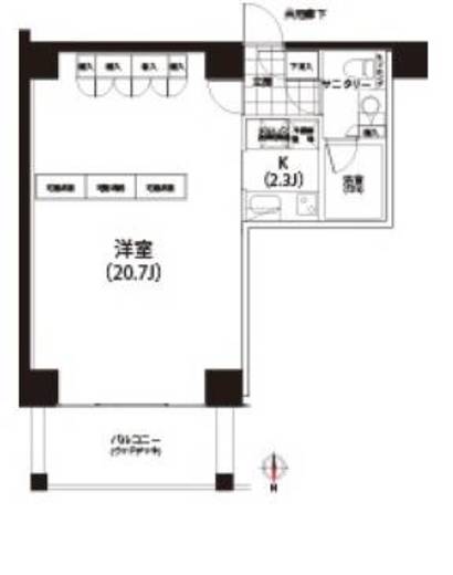 クイズ恵比寿 416 間取り図