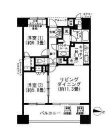 パークスクエア南品川 9階 間取り図