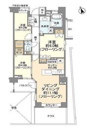 パークホームズ落合南長崎 1階 間取り図