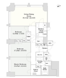 ラ・トゥール千代田 2609 間取り図