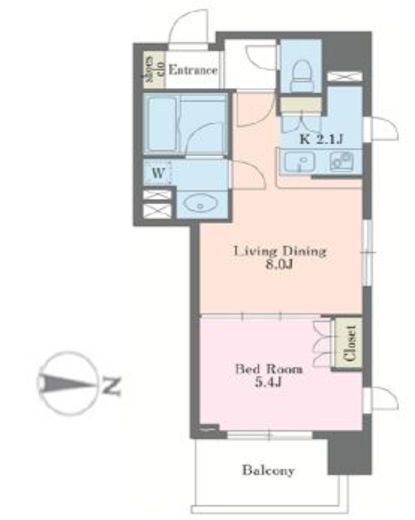 エクセレンシア駒込 604 間取り図