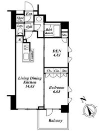 フォレシティ富ヶ谷 401 間取り図