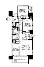 シティタワー品川パークフロント 16階 間取り図