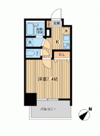 リテラス白金台ヒルズ 803 間取り図