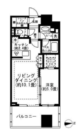 シティタワー銀座東 22階 間取り図