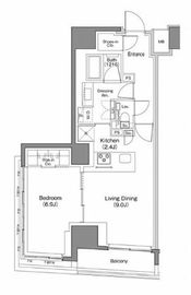 ザ・パークハビオ日本橋馬喰町 201 間取り図