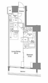 ザ・パークハビオ日本橋馬喰町 302 間取り図